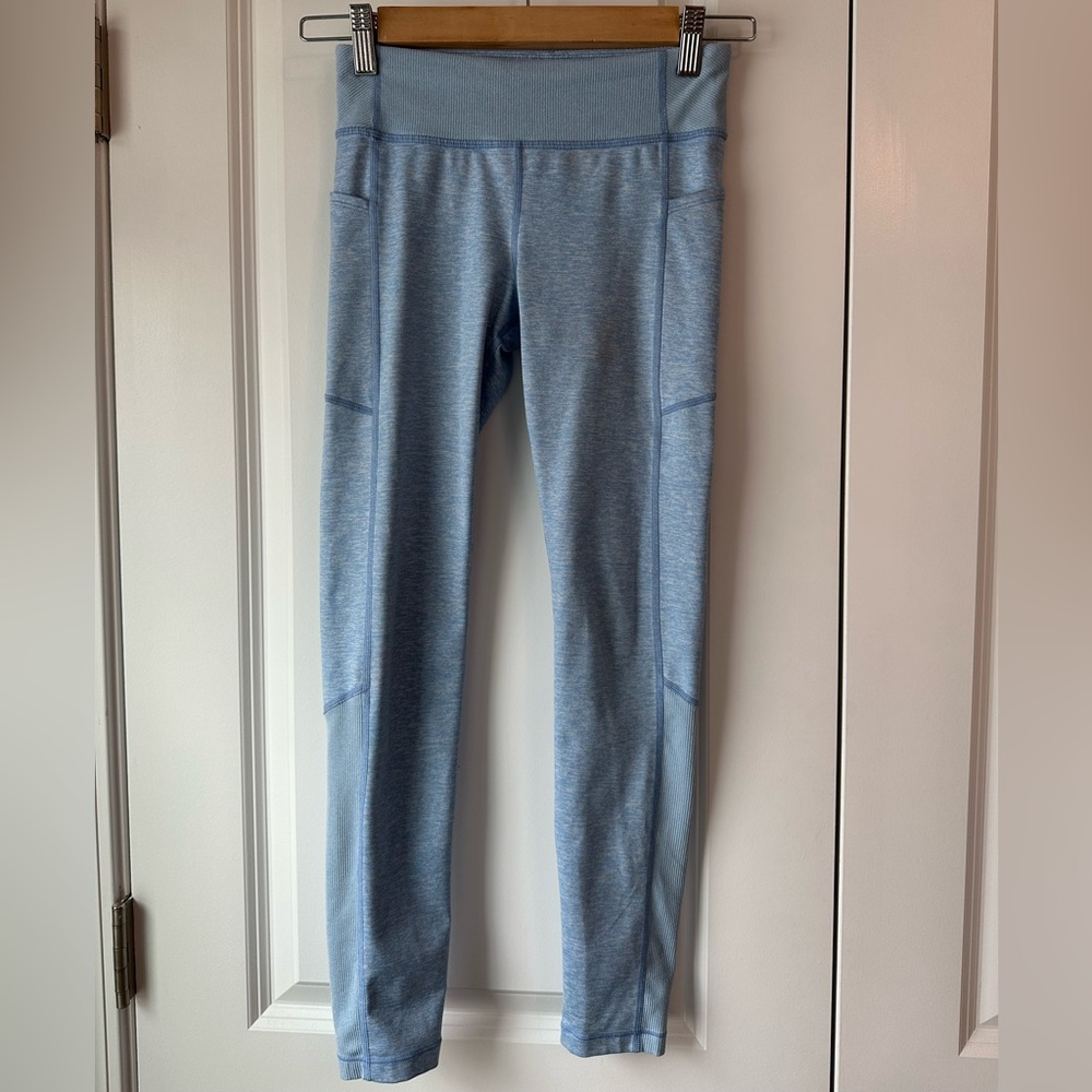 Athleta Girl Light Blue Snowball Tight (Size L/12)